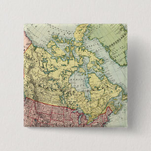Noord-Amerika 7 Vierkante Button 5,1 Cm