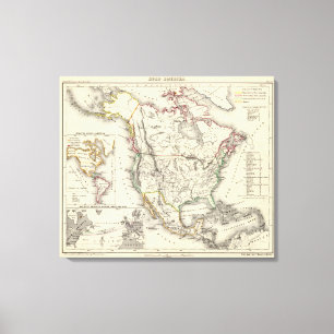 Noord-Amerika 8 Canvas Afdruk