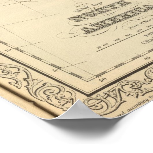 Noord-Amerika 8 Poster (Hoek)