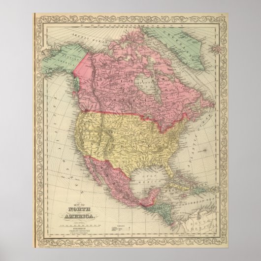 Noord-Amerika 8 Poster (Voorkant)