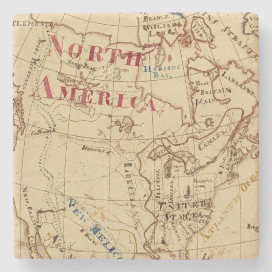 Noord-Amerika 8 Stenen Onderzetter (Voorkant)