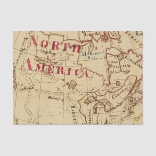 Noord-Amerika 8 Tissuepapier (Voorkant)