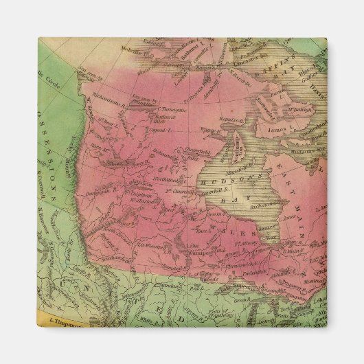 Noord-Amerika 9 Magneet (Voorkant)