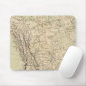 Noord-Amerika Atlas Map met Indiase stammen Muismat (Met muis)