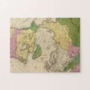 Noord-Amerika, Azië Legpuzzel