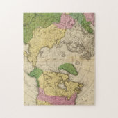 Noord-Amerika, Azië Legpuzzel (Verticaal)