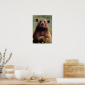 Noord-Amerika, Californië, beer kaneel zwart Poster (Keuken)