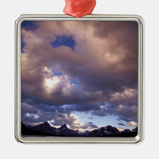 Noord-Amerika, Canada, Alberta, Jasper 5 Metalen Ornament (Voorkant)