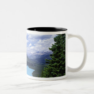 Noord-Amerika, Canada, Alberta, Jasper 6 Tweekleurige Koffiemok