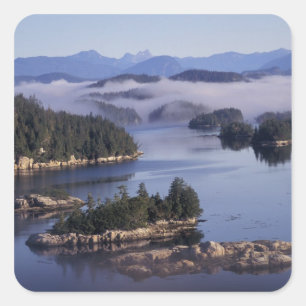 Noord-Amerika, Canada, British Columbia, Johnson Vierkante Sticker