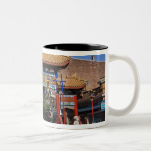Noord-Amerika, Canada, Brits-Columbia, 3 Tweekleurige Koffiemok