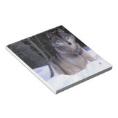 Noord-Amerika, Canada, Oost-Canada, Grijze wolf Notitieblok (Schuin)