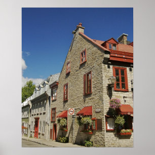 Noord-Amerika, Canada, Quebec, Old Quebec City. Poster