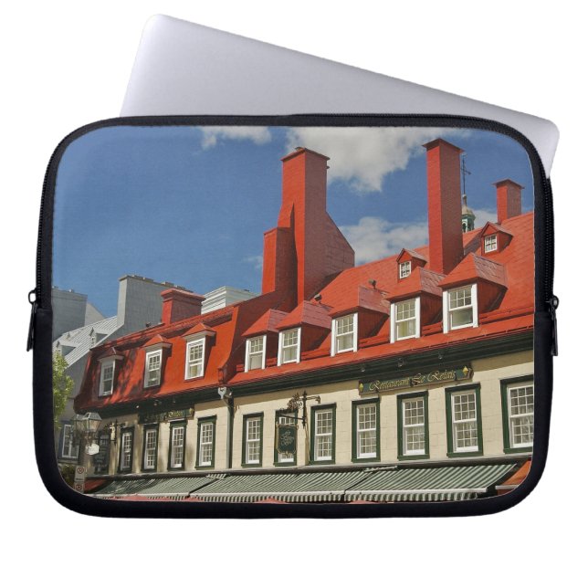Noord-Amerika, Canada, Quebec, Oude Stad Quebec. 3 Laptop Sleeve (Voorkant)