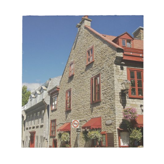 Noord-Amerika, Canada, Quebec, Oude stad Quebec. Notitieblok (Voorkant)