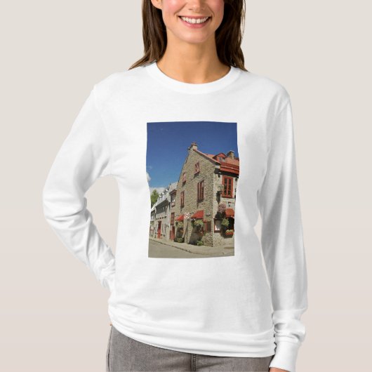 Noord-Amerika, Canada, Quebec, Oude Stad Quebec. T-shirt (Voorkant)
