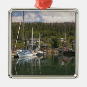 Noord-Amerika, Canada, Queen Charlotte-eilanden, 4 Metalen Ornament