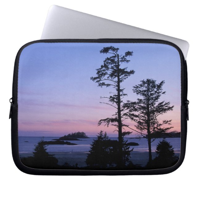 Noord-Amerika, Canada, Vancouver Island, bomen Laptop Sleeve (Voorkant)