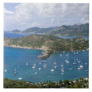Noord-Amerika, Cariben, Antigua. Engels Tegeltje