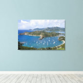 Noord-Amerika, Caribisch gebied, Antigua. Engels Canvas Afdruk (Insitu (Houten vloer))