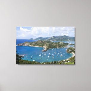 Noord-Amerika, Caribisch gebied, Antigua. Engels Canvas Afdruk