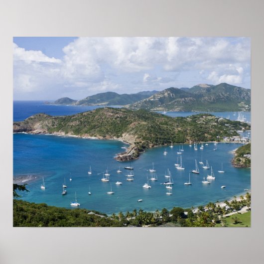 Noord-Amerika, Caribisch gebied, Antigua. Engels Poster (Voorkant)