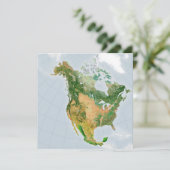 Noord-Amerika door NASA Kaart (Staand voorkant)