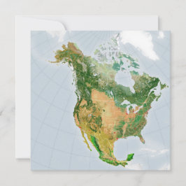 Noord-Amerika door NASA Kaart