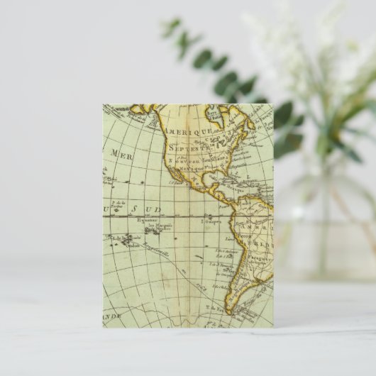 Noord-Amerika en Zuid-Amerika Briefkaart (Staand voorkant)