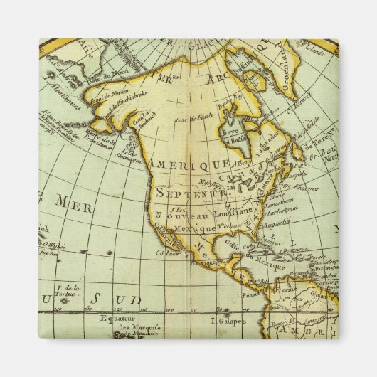 Noord-Amerika en Zuid-Amerika Magneet (Voorkant)