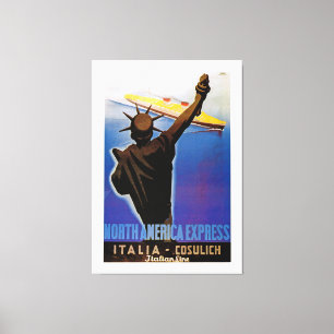 Noord-Amerika Express ~ Italiaanse Lijn - XL Canvas Afdruk