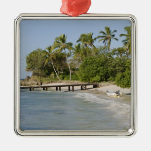 Noord-Amerika, het Caribisch gebied, de Dominicaan Metalen Ornament