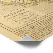 Noord-Amerika in 1840 Poster (Hoek)