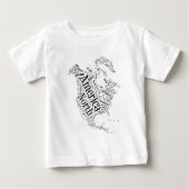 Noord-Amerika in Tagxedo (Voorkant)