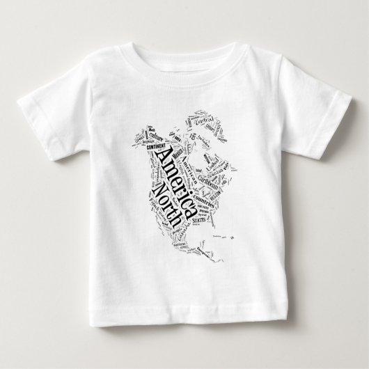 Noord-Amerika in Tagxedo (Voorkant)