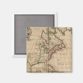 Noord-Amerika kaart 2 Magneet (Voorkant / Achterkant)