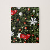 Noord-Amerika. Kerstversiering aan boom. 2 Legpuzzel (Verticaal)