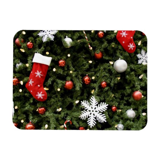 Noord-Amerika. Kerstversiering aan boom. 2 Magneet (Horizontaal)