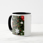 Noord-Amerika. Kerstversiering aan boom. 2 Mok (Voorkant links)