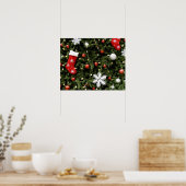 Noord-Amerika. Kerstversiering aan boom. 2 Poster (Keuken)