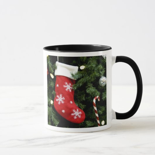 Noord-Amerika. Kerstversiering aan boom. 3 Mok (Rechts)