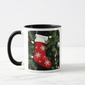Noord-Amerika. Kerstversiering aan boom. 3 Mok (Links)