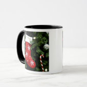 Noord-Amerika. Kerstversiering aan boom. 3 Mok (Voorkant links)