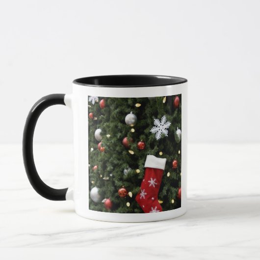 Noord-Amerika. Kerstversiering aan boom. 5 Mok (Links)