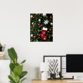 Noord-Amerika. Kerstversiering aan boom. 5 Poster (Thuiskantoor)