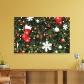 Noord-Amerika. kerstversieringen op boom. 2 Canvas Afdruk (Insitu (Woonkamer))