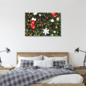 Noord-Amerika. kerstversieringen op boom. 2 Canvas Afdruk (Insitu (Slaapkamer))