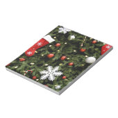 Noord-Amerika. kerstversieringen op boom. 2 Notitieblok (Linkerzijde)