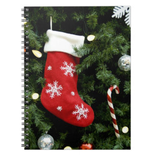 Noord-Amerika. kerstversieringen op boom. 3 Notitieboek