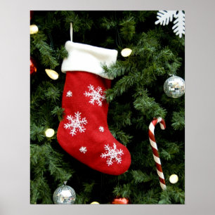 Noord-Amerika. kerstversieringen op boom. 3 Poster